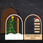 Family Tree Ornament Hanging Decoration Memorial Keepsake Gift Xmas 4x5.1 inch Christmas