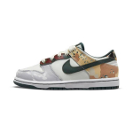 Nike Dunk Low SE PS Sail Multi-Camo Laste Tennised Mitmev&auml;rviline Vintage-Roheline T&auml;is-Oranž DB1900-100 28