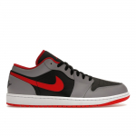 Air Jordan 1 Low Cement Fire Red Meeste tossud Hall Must Tsementhall 553558-060 47.5
