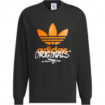 Adidas Originals Trefoil T-s&auml;rk Pikkade varrukatega T-s&auml;rk Meeste Topid Must JM7270 M