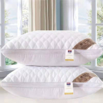 Puuvillane padi Magamistoa voodi Magamiskaela padi Keskmise k&otilde;rgusega padja s&uuml;damik h&auml;rmas paksenenud masinpesu tekikate valge 1PCS