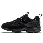 Reebok Dmx6 Mmxx Mugavad V&otilde;rk-S&uuml;nteetilisest Nahast Suede Lakitud Madalad Jooksukingad Unisex toss Must FW6648 44.5