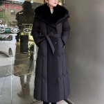 Suur suurus L-7XL Mood Talvejoped Naine Pikk Parka Kapuutsiga Suur Kunstkarusnahast Krae Lahtine Paks Soe &Uuml;ler&otilde;ivas Vabaaja Naiste Mantlid V&ouml;&ouml;ga 6XL must