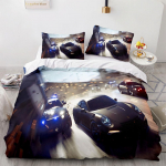 Super Sportauto Voodipesukomplektid Tekk Voodikate Tekk Tekikott Padjap&uuml;&uuml;r 2-3 Osaline Komplekt Laste T&auml;iskasvanute Magamistoa Kaunistus EU Single 135x200cm