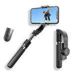 3-teljeline Gimbali stabilisaator Bluetoothi ​​kaugjuhtimispult 360 kraadi p&ouml;&ouml;rlev Vlog Youtuber Live Video Record V&auml;rinavastane telefonihoidik Gimbal Selfie Stick 3in1 with remote control valge