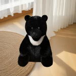 Uued esmaklassilised musta karu pl&uuml;&uuml;sist topised loomad Valged j&auml;&auml;karu pl&uuml;&uuml;sist m&auml;nguasjad Kaisukingitused lastele j&otilde;ulus&uuml;nnip&auml;evaks 28cm