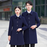 Professional Wool Blend Mid-Length Winter Coat 4XL