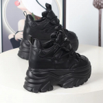 Moodsad 10CM 12CM Parima Kvaliteediga Ehtne Nahk Platvormiga Buffalo Kingad Naistele Vabaaja Tossud &Uuml;mar Nina Br&auml;ndi Luksuslik Isa kingad 40