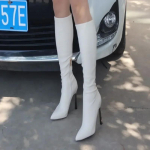 Elegantsed kontsaga k&otilde;rged kontsad Naiste pikad saapad Uus Sisse &Scaron;ikk Jalatsite M&uuml;&uuml;k 2024 Trend Y2k Mugav Saabas Daamide P&otilde;lves&auml;&auml;rsaapad 37