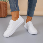 Valged tossud, naiste 2024. aasta kevad-s&uuml;gis, uus-rooma stiilis mood, lameda p&otilde;hjaga vabaaja lauajalatsid N&ouml;&ouml;riga tennis, suur suurus 35