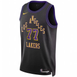 Nike NBA City Edition Dri-Fit Swingman Los Angeles Lakersi varrukateta korvpallis&auml;rk Meeste pealisr&otilde;ivad DX8506-014 XS
