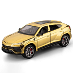 1/24 Lamborghini URUS MAASTUR Sulamist Galvaanilise Kattega Spordauto Mudel Valatud Metallist Maastikus&otilde;idukite Mudel Simulatsioon Heli Valgus Laste M&auml;nguasjad Kingitus kuldne
