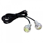 [2 tk pakis] Veekindel suur LED prožektor, valge, 0,7 V, 0,7 tolli (18 mm) (H&otilde;bedane pesa) 1 pack (2 pieces) valge