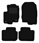 Dywaniki samochodowe welurowe czarne do: Mitshubishi Colt VI HB 5D (2004-2008)