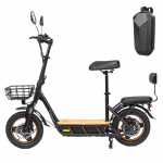 Kukirin C1 Pro Long Range E-Scooter 48V 26Ah High Capacity Battery, 500W Motor, Dual dual Brakes, 14 Big Wheels Trekking E-Scooter C1 Pro+Handlebar Bag (Split Up) must