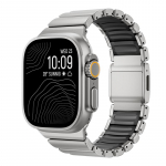 Titaanmetallist rihm Apple Watch Ultra 3 11 10 9 8 7 SE jaoks Silikoonist magnetiline k&auml;ev&otilde;ru rihm iWatch 42mm 44 45mm 46mm 49mm 2028 42 44 45 49mm&Steel Material