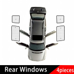 Skoda Yeti 2012 5L 2009~2017 jaoks Auto Esiklaasi &Uuml;mbrise P&auml;ikesesirmid K&uuml;ljeakna Visiir T&auml;ielikud Katteid Auto UV-vastased Katteid Lisatarvikud Rear Windows