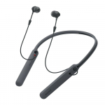 Sony traadita Bluetooth-k&otilde;rvaklapid, kuni 20 tundi pidevat kuulamist, &uuml;hilduvad 2017. aasta musta mudeli WI-C400 k&otilde;rvaklappidega, esitus, k&otilde;rvasisene mikrofon, mudel, must