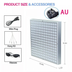 225 LED Punase Valguse Paneel 660nm 850nm L&auml;hiinfrapuna Keha L&otilde;&otilde;gastus Vereringe Toetamine Nahahooldus Kaasaskantav Koduseks Kasutamiseks Lihtne Kasutada AU Plug h&otilde;be
