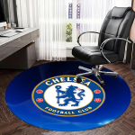 CHELSEA JALGPALLIKLUBI L&Otilde;VIMUSTIGA Toolimatt &Uuml;mar Vaip-Kontorivaip, Masinpestav, Libisemisvastane, Sobib Elutubadesse, Magamistubadesse 120cm gray