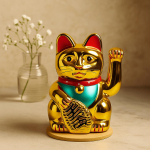 Maneki Neko Rahakass Kuldne 15cm