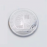 3D ABS Logo Auto Esiv&otilde;re Esikatte Embleemi Kleebis Mercedes Benz W203 W204 W205 W206 W212 W213 W221 W222 W223 jaoks Tarvikud 57mm silver sticker