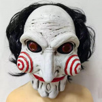 &Otilde;udusdeemon Pusle Saag Mask Cosplay Saag X Hirmutavad Tapjad Latekskiiver Peokost&uuml;&uuml;mi Maskid T&auml;iskasvanu &Uuml;ks Suurus valge