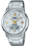 Casio Wave Ceptor H&otilde;bedane WVA-M630D-7A2JF Meeste P&auml;ikeseenergial t&ouml;&ouml;tav Raadiojuhtimisega Kell, valge