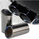 Summutiotsikud - BMW E90 E92 325 328i 3. seeriale 2006-2010 - 1 paar titaanmust roostevaba teras