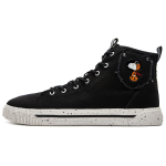 SNOOPY x Anta Life Collection Canvas Casual Abrasion Resistant Breathable High top Skateboard Shoes Men's Black 912138604-2 41 black
