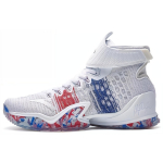 Anta KT3 Money Ball Game Ready Cushioning Breathable Rebound High top Basketball Shoes Men's White Blue Red 11811102-9 40