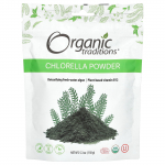 Organic Traditions, Chlorella pulber, 5,3 untsi (150 g)