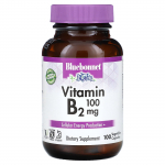 Bluebonnet Nutrition, B2-vitamiin, 100 mg, 100 k&ouml;&ouml;giviljakapslit