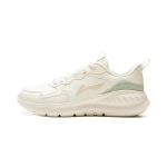 Li Ning Light Lanying Cushioning Abrasion Resistant Breathable Lightweight Rebound Low top Running Shoes Women's Ecru ARSV076-5 36 white