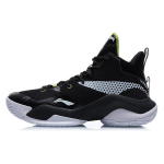 Li Ning Power 7 Cushioning Slip Resistant Abrasion Resistant High top Basketball Shoes Men's Black White ABPQ041-2 39.5