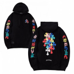 813 CHROME HEARTS 2026 S&uuml;gis ja Talv Uus Suur Suurus Klassikaline Stiil Logoga Kapuutsiga Pusero, Sobib Paaridele Kandmiseks S must