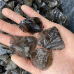 Looduslikud suitsukvartsikristallid Kalliskivi Toorkivi Kaevandus Tee-kristall Originaalkivim Mineraaliproov Tervendav Reiki Kodukaunistus 300g gray