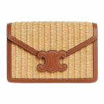 Celine Triomphe metallpandlaga reguleeritava &otilde;larihmaga taimekiududest ja veisenahast segatud &otilde;lakott/crossbody kott Naiste kotid 10L042EWW-02NT Basic Set (Bag+Dust Bag)