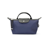 Longchamp Le Pliage Energy Logo Reljeefne Klapp-kinnitusega Kangast ja Vasikanahast T&otilde;mblukuga Kott Naiste T&otilde;mblukuga Kotid Tumesinine 30030HSR006 Shopping Bag Set (Bag+Shopping Bag)