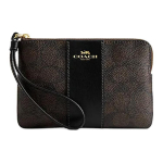 Coach Corner Zip 16 Logo Zip K&auml;epaelaga Rahakott Naiste K&auml;epaelaga P&auml;hklipruun Must CW854-IMXAQ Basic Set (Bag+Dust Bag)