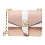 Michael Kors MK Greenwich Logo Klapiga &Uuml;mbrikukott Naiste &Otilde;lakott Ballet-Roosa 32S1GGRC0B-BALLET-MULTI Basic Set (Bag+Dust Bag)