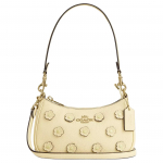 Coach Teri 20 Lillelise Applique Nahast Crossbody Kott V&auml;ikesed Naiste kotid Beež CAJ98-IMXVE Basic Set (Bag+Dust Bag)