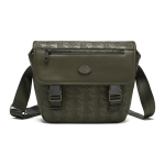 Lacoste Retro Vabaaja Mood Mitmek&uuml;lgne Nahast &Otilde;la Crossbody Kott Meeste kotid Tume-Kollane Roheline NH4655MR-062 Earth Green