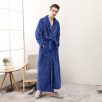 Mood Unisex meeste naiste hommikumantel Pehme pl&uuml;&uuml;sis korall samet flanell pikkade varrukatega magamisriided spa hommikumantel XXXL