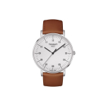 TISSOT Meishi kollektsioon Kvartsmehhanism 30m veekindlus Meeste kellad Kell 42mm Valge sihverplaat T109.610.16.037.00 White Dial Brown Belt