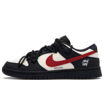 Nike Dunk Houston Low top Skateboard Shoes Unisex Black White Red IO7606-010(Team1102-) 38.5 white