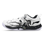 Li Ning Koba S&uuml;nteetiline Nahk, Tekstiil Madalad Sulgpalli Jalan&otilde;ud Meeste Must Valge AYTM079-11(Team47-) 39