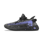 Adidas Originals Yeezy Boost 350 V2 Abrasion Resistant Abrasion Resistant Low top Casual Shoes Unisex Black Purple ID4811(Team373-) 36