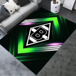 2025 Uus Borussia Vaip Elutoa Magamistoa Kodu Diivani Kaunistuseks, Laste m&auml;ngimine Libisemiskindel P&otilde;randamatt17 80x120cm( 31x47in) black