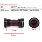 JIANKUN 104BCD V&auml;nt Alumiiniumisulam 170mm MTB V&auml;nt Sobib 104/64BCD Jalgratta V&auml;ntes&uuml;steem Jalgratta Integreeritud V&auml;nt koos Altkanduriga